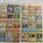 Zeldzame verzameling vintage Pokemon kaarten met o.a. 1999 Holo Chariz